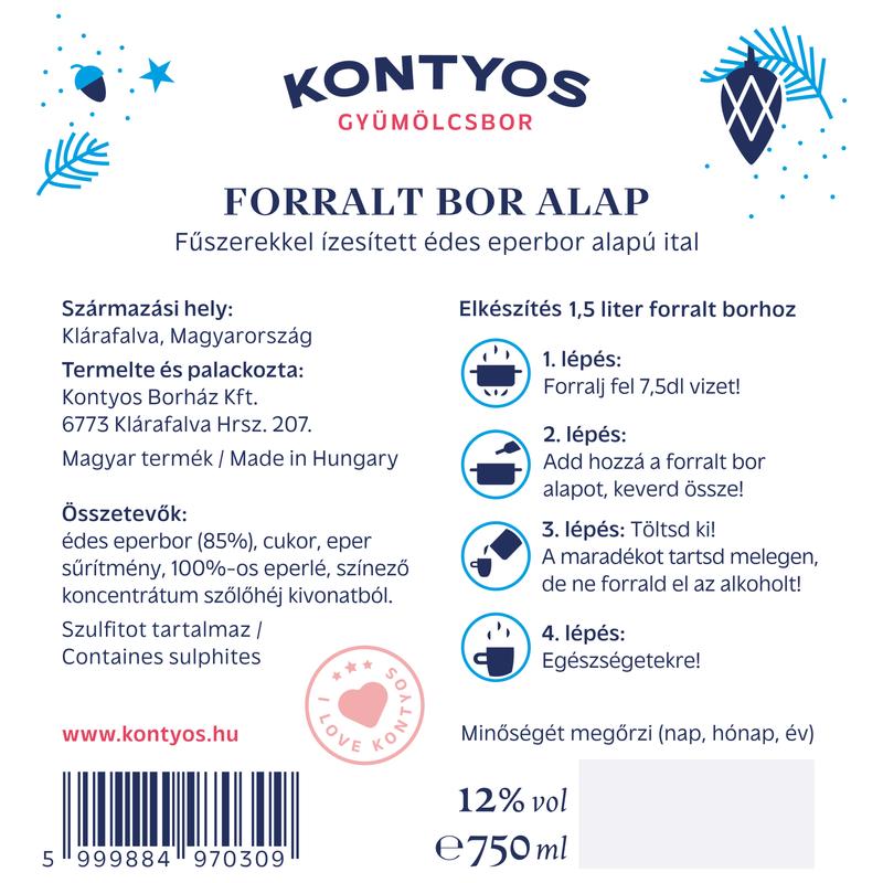 Forralt Eperbor Alap 0,75 L