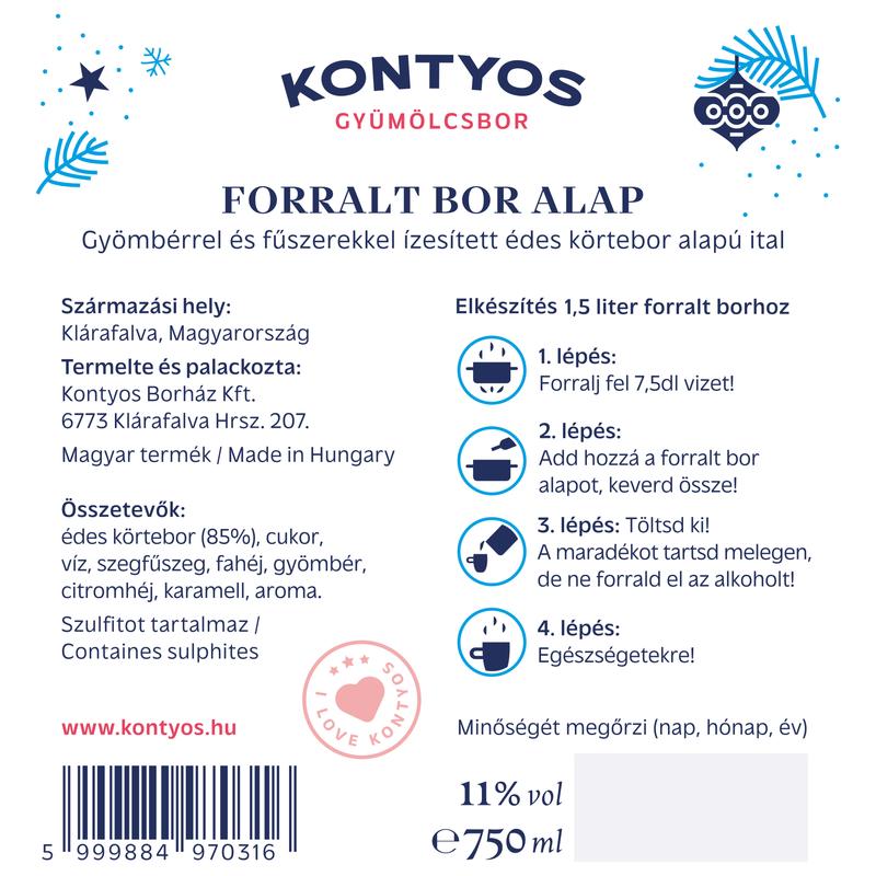 Forralt Körtebor Alap 0,75L